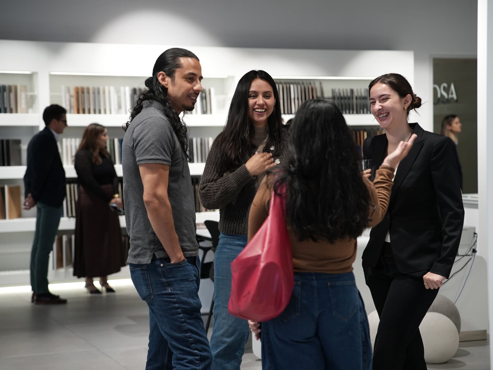 Blueprint Society members meeting at a showroom event