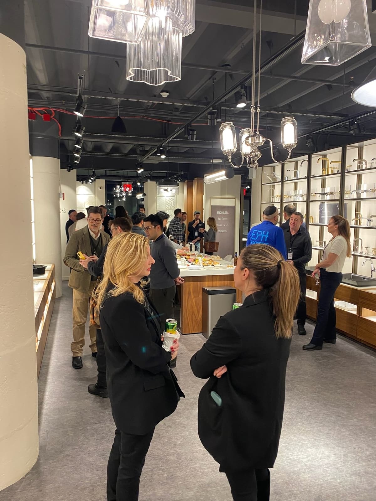 Members at a Blueprint Society showroom evening
